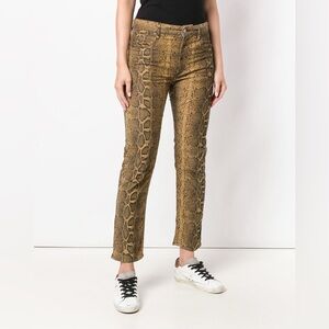 Isabel Marant snakeskin velvet pants